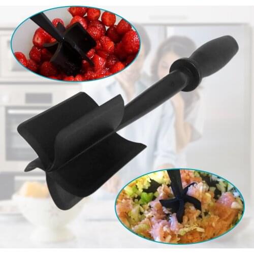 Portable Meat grinder Chopper Resistant Concentrate Stirrer Vegetable Fruit Blender Hamburger Mixer Non Stick Blends and Mashes