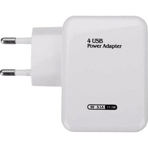 4-Port Quick Charge USB Wall Charger Travel Fast Charging Adapter For IPhone 12 Pro Max For Xiaomi ForSamsung ForHuawei Tablet