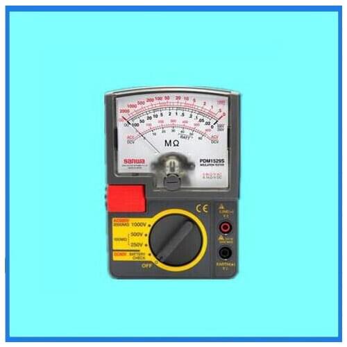 SANWA PDM1529S Insulation Testers Small 3 Ranges Analog Brand New and Free Shipping