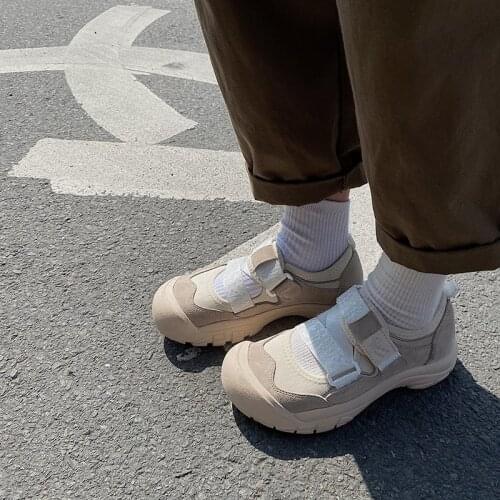 2021 spring new womens casual style trend breathable all-match velcro sports shoes comfortable