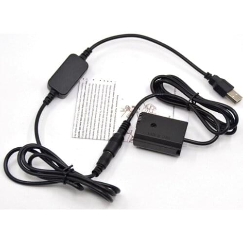 Power Bank 5V USB cable adapter + NP-FW50 dummy AC-PW20 for Sony a7 a7R A7000 A6500 A6000 A5000 A3000 RX10 NEX3 7 SLT A35 A55