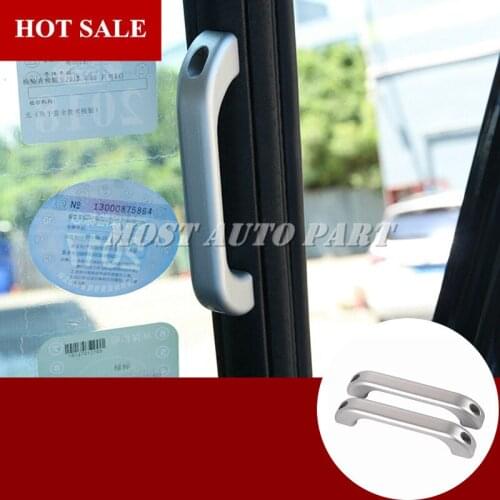 Inner Front Pillar Grab Handle Trim Cover 2pcs For Land Rover Defender 2004-2016 Car Decoration Car Accesories Interior