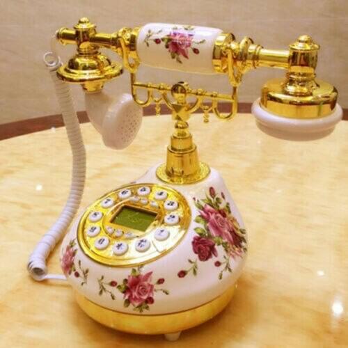 French Style Rotary Phone Antique Old Vintage Fashioned Telephone Princess Retro