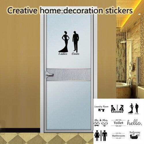 Funny Toilet Stickers Sticker Lovely Wall Decal Home Decor Art PVC Vinyl Bathroom Decoration Waterproof Home Decoration Stickers