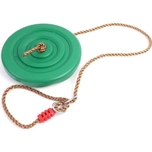 Yellow Kids Swing Round Rope Swings Outdoor Children Swing Disc Toy Seat Playground Hanging Garden Swings