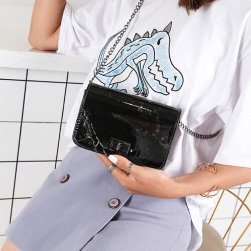 Bags for Women 2020 Pattern Shoulder Bag Lock Buckle Wild Messenger Small Square White Bag Designer Handbags Designer Handbag