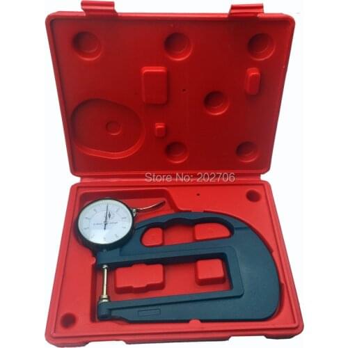 0-10mmx120mm Dial Thickness Gauge 10mm thickness meter with 120mm throat range thickness tester