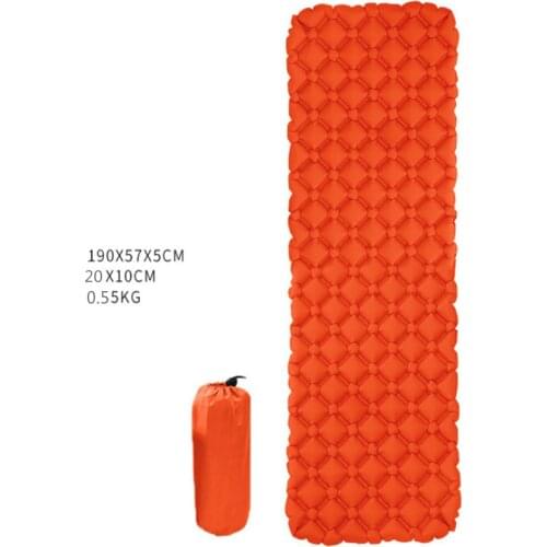 1.9m Rhombus TPU Inflatable Outdoor Tent Sleeping Mat Camping Ultra-light Portable Waterproof Damp Proof Mat Tent Mattress Bed