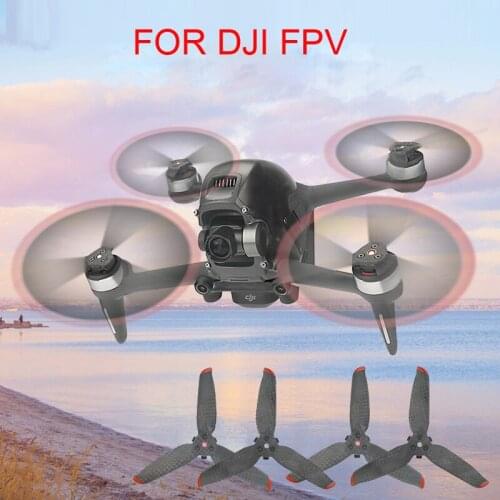 5328S Carbon Fiber Propeller Quick Release 3 Leaf Props Paddle Blade for DJI FPV Combo Drone Spare Parts Accessory 4PCS Blades