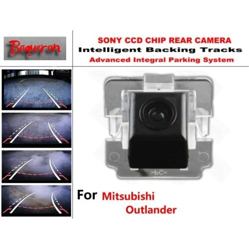 For Mitsubishi Outlander CCD Car Backup Parking Camera Intelligent Tracks Dynamic Guidance Rear View Camera