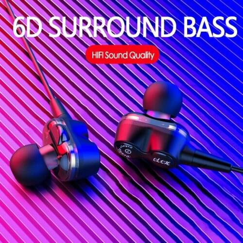 Wireless Bluetooth 5.0 Earphones Dual Driver HIFI Stereo Bass In-ear Sport Running Headphone With Charging Case fone bluetooth