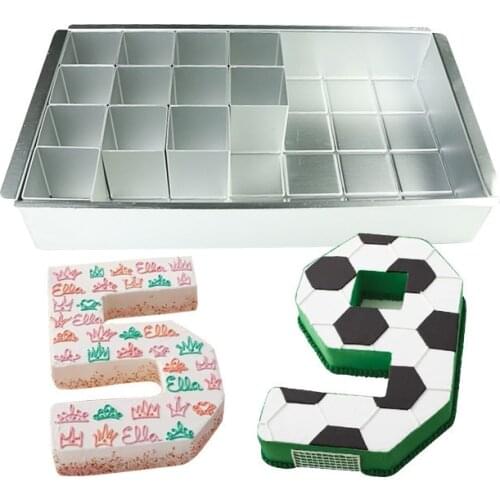 DIY Removable Letters Number cake bakeware Aluminium alloy pan baking mold pastry mould tools
