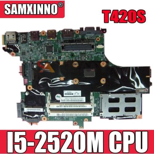 Laptop motherboard For LENOVO Thinkpad T420S Core I5-2520M Mainboard 63Y1914 H0223-4 48.4KE58.041 QM67