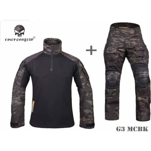 EMERSON Gen3 Tactical Shirt Pants Combat Military bdu Unifrom Multicam Black EM9256 EM7043