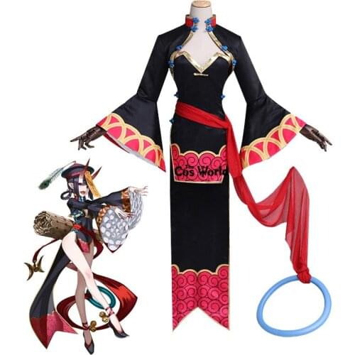 FGO Fate Grand Order Fourth Anniversary Shuten Ibukidouji Halloween Zombie Cheongsam Dress Outfit Anime Cosplay Costumes