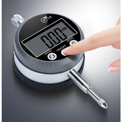 IP54 Oil-proof Dial Indicator 0.01/0.001mm Precision Touch Electronic Micrometer Metric/Inch LCD Digital Micrometers Retail Box