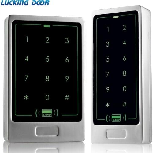 LUCKING DOOR 125khz RFID Waterproof Access Control Metal Touch panel Keypad Reader Access Control Keypad 8000Users