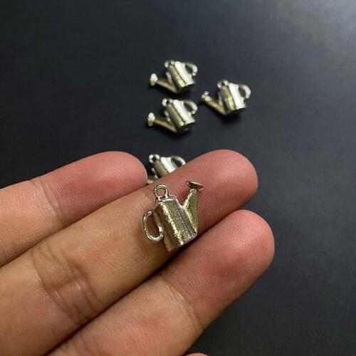 24pcs Fashion 3D Kettle Pendants Women Necklace Aesthetic Accessories Jewelry Making Supplies, breloque pour fabrication bijoux