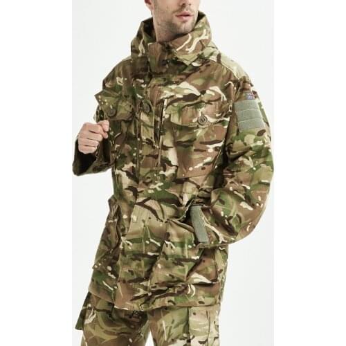 British Windbreaker Army Camouflage Tactical M65 Jacket Mens Outdoor Training Hunting Shooting Sniper Field Combat Uniform Coat