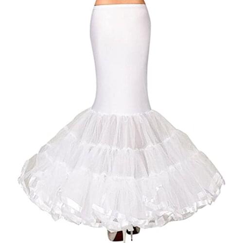 Petticoat Underskirt Crinoline Wedding Accessories for Mermaid Wedding Dress 2021