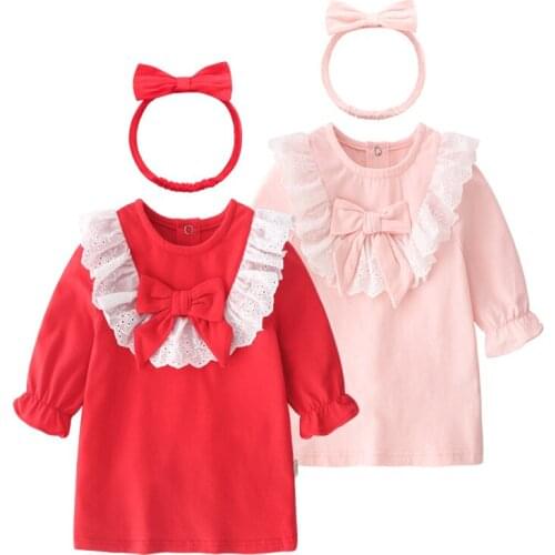 Spring New Children Princess clothes 2020 2 pcs dress+hairband for baby girls Festival Wedding Party Gowns Kids Clothes dresses