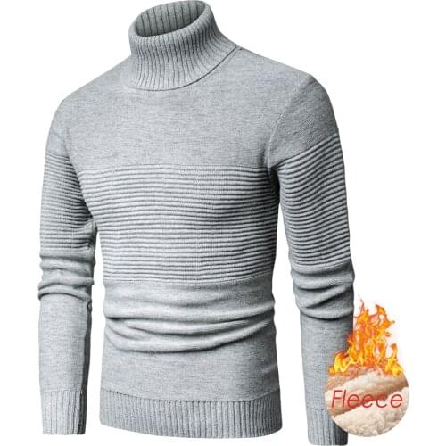 2021 New Luulla Men Spring Casual Knitted Cotton Turtleneck Sweaters Pullover Men Autumn Brand Fashion Mixed Color Sweater Men