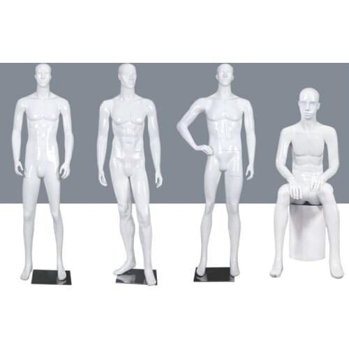 New Style White Color Men Mannequin Full Body Model Customized Hot Sale