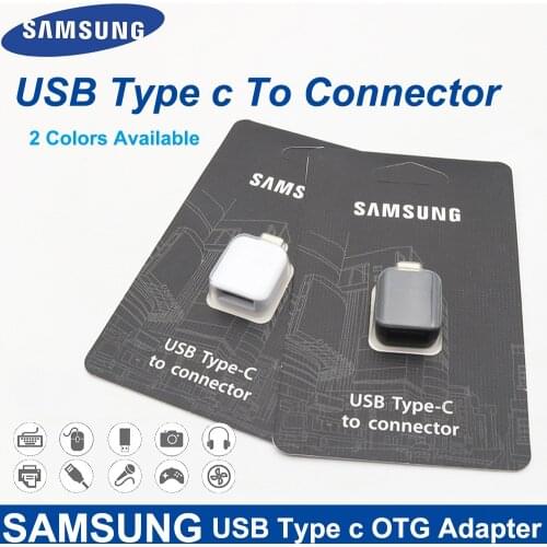 Original SAMSUNG USB Type C OTG Adapter For Galaxy S20 S10 S9 S8 Plus NOTE 10 9 8 A50 A70 Support Pen Drive/U DISk/Mouse/Gamepad