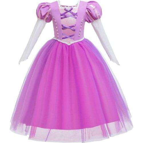 Princess Sofia Dress 2020 New Autumn and winter Girl dress Halloween Rapunzel Dress