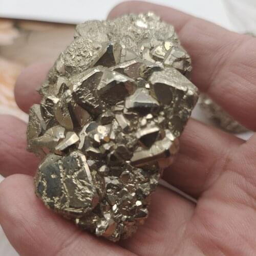 1PCS 160-200g Natural Stone Raw Pyrite And Minerals Crystal Decoration Pyrite Irregular Healing Energy Crystals Specimen Decor