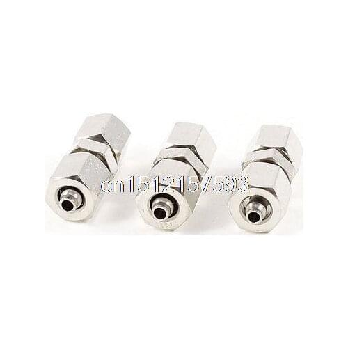 Straight 2 Ways Pneumatic 2.5mmx4mm Air Hose Quick Connector Couplings 3 Pcs