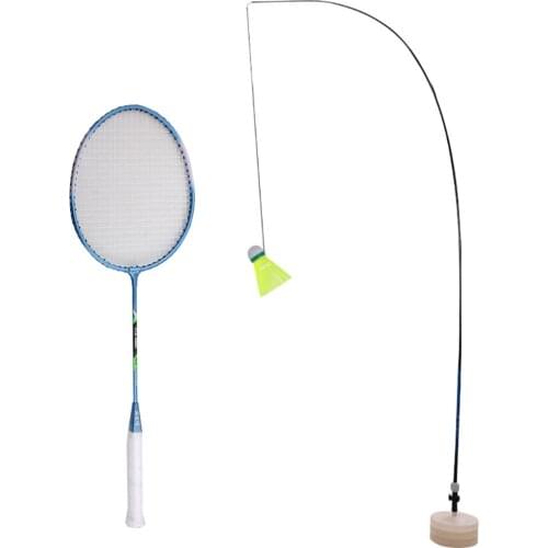 Badminton Racket Shuttlecock Training Water Injection Base Pole Rope Outdoor Sport Exercise Device Self Study Rebound Equipment