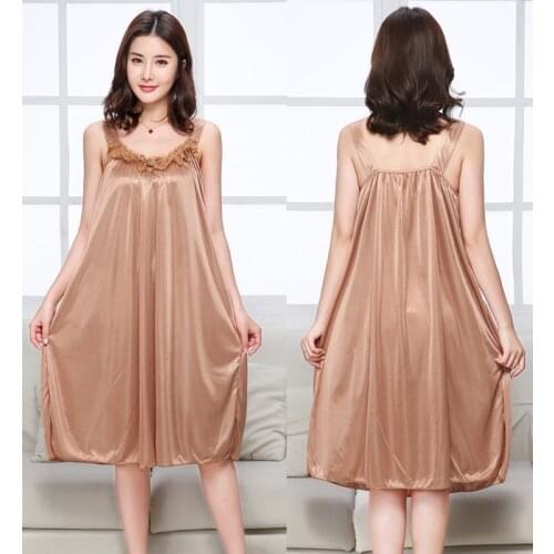 Plus Size 4XL Brides Wedding Satin Sleepwear Womens Lace Nightdress Sling Nightgowns Sexy Erotic Lace Ruffles Underwear Lingerie