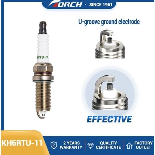 Ignition System Candles Torch KH6RTU-11 Car Spark Plug Applies Peugeot 206 207 307 408 Centauro 1.6 Dongfeng S30