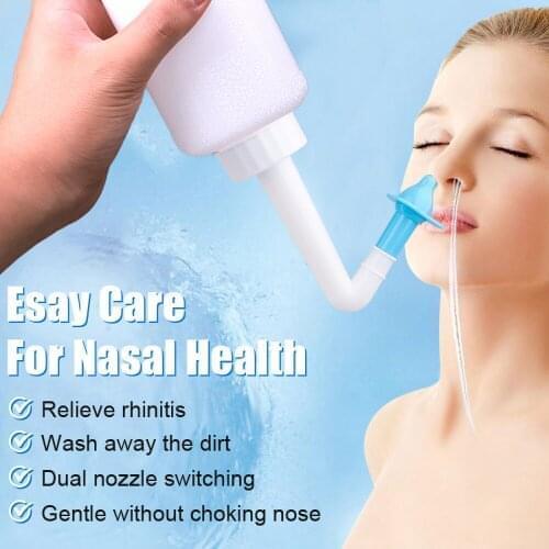 Cleaner Spray Neti Pot Avoid Sinusitis Rhinitis Treatment Plastic Nasal Irrigator Pressure Valve Control Health Care
