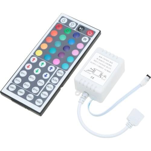 Led Controller 44 Keys IR Remote Dimmer DC12V 6A For RGB 3528 5050 Strip Lights