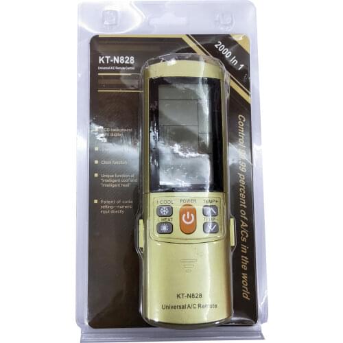 New Universal Air Conditioner Remote control For Sanyo SAMSUNG Toshiba LG York AC Remote KT-N828 A/C With Stand 2000 In 1 LCD