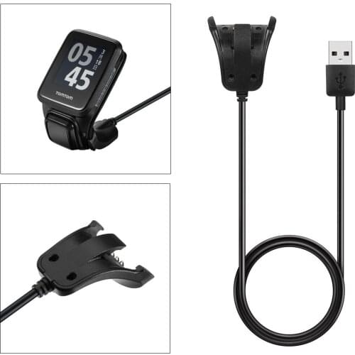 Smart Watch Data Charging Cable For TomTom Adventurer Golfer 2 Runner 2 3 Spark 3 1M USB Charger Data Sync Cable Replacement