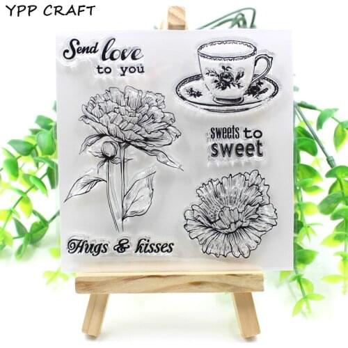 YPP CRAFT Send Love To You Clear Silicone Rubber Stamp for DIY scrapbooking/photo album Decorative craft 780