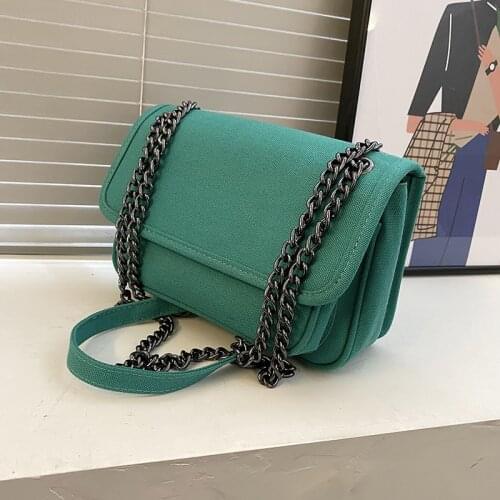 Autumn and Winter Retro Fashion Chain Bag Female 2021 New Trendy Net Red Candy Color Texture Messenger Bag Wild Shoulder Bag