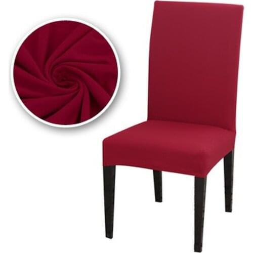 Slipcover Removable Anti-dirty Seat Chair Cover Spandex Kitchen Cover for Banquet Wedding Dinner Restaurant housse de chaise 1PC