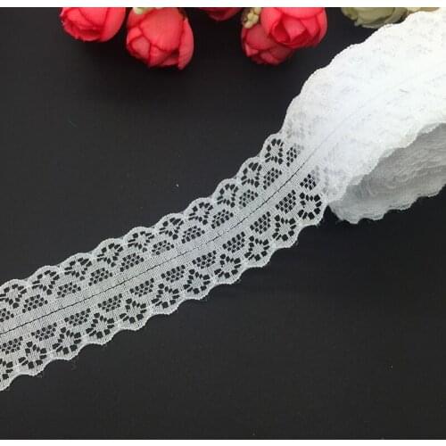 10yards/lot 30mm Wide White Bilateral Handicrafts Embroidered Net Lace Trim Ribbon Wedding/Birthday/Christmas Decorations