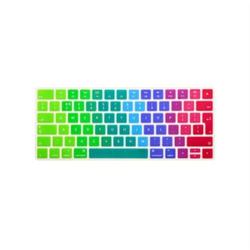 EU/UK Rainbow Keyboard Cover Silicone Skin for Apple Magic Keyboard MLA22B/A European/ISO Keyboard Layout Silicone Skin