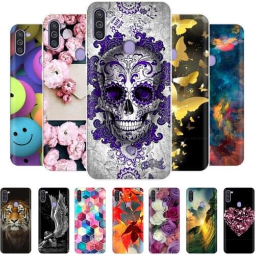 Phone Case for Samsung M11 Soft TPU Silicone Back Cover for Samsung Galaxy M11 M 11 SM-M115FMBNSER M115 Protective Bumper Coque