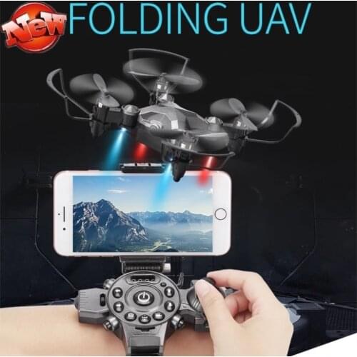 Gravity Sensor WIFI FPV RC Drone HD Camera 360 Degree Flip Headless Mode Altitude Hovering Foldable Watch Control RC Quadcopter