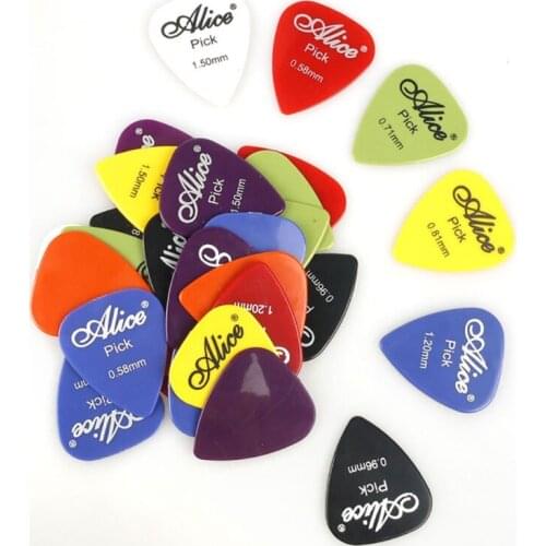 ABS 24/30/40/50/100pcs Guitar Picks Classical Folk Acoustic Guitars Picks Boxed Accessories Musical Instruments, 0.58-1.5mm