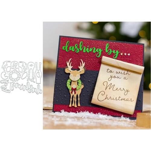 Christmas Deer Metal Cutting Dies for Scrapbooking Handmade Mold Cut Stencil New 2021 DIY Card Make Mould Model Craft Decoration