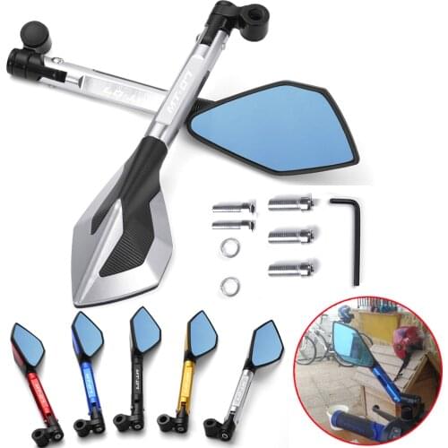 MT-07 logo Motorcycle CNC Aluminum Mirrors Moto Rearview Mirrors Side Mirrors for YAMAHA MT-07 MT07 MT 07 Accessories