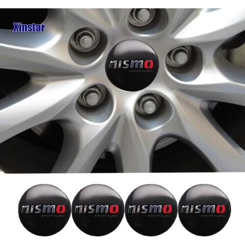 4pcs nismo car wheel decoration sticker for Nissan Tiida Sunny QASHQAI MARCH LIVINA TEANA X-TRAI