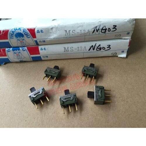 Original new 100% MS-13ANG03 toggle switch 3pin 3gear sliding switch stall vertical